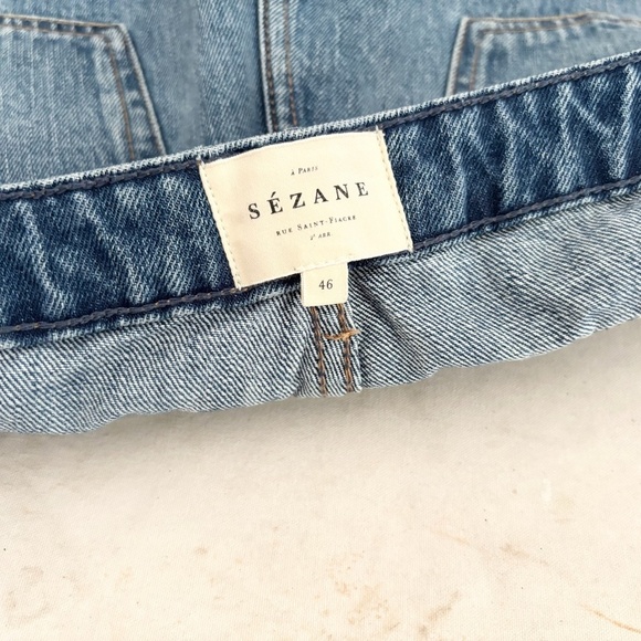 Sezane Niels Denim Shorts - Picture 3 of 5